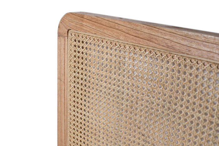GINER Y COLOMER Cabecero en rotin naturel fabriqué à la main, 165 cm de large - Tête de lit artisanale pour chambre